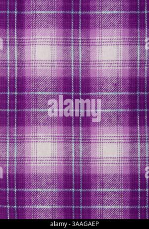 Purple cloth, checkered background Stock Photo