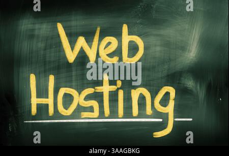 Web Hosting Concept Stock Photo
