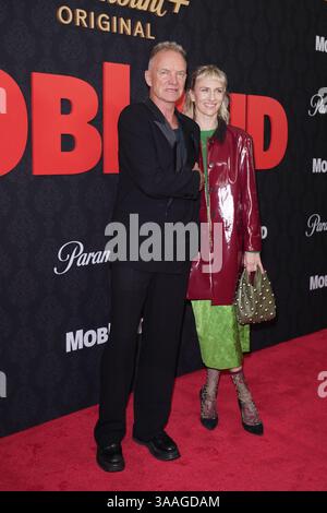 Sting and Mickey Sumner Stock Photo - Alamy