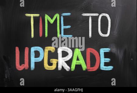 Time To Upgrade Concept Stock Photo