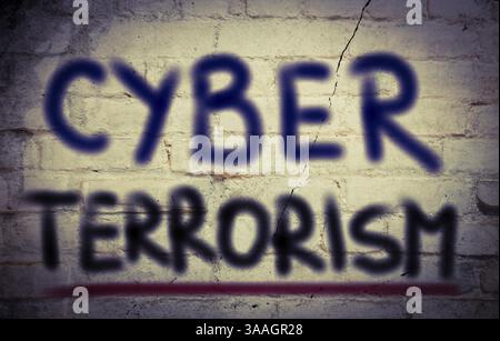 Cyber Terrorism Concept Stock Photo
