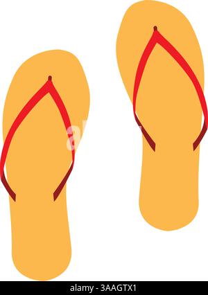 flip flops isolated icon design, vector illustration graphic Stock Vector
