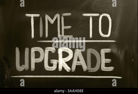 Time To Upgrade Concept Stock Photo