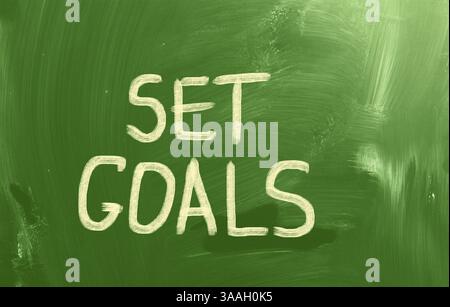 Set Goals Concept Stock Photo