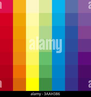 Background made of squares in rainbow colors Stock Vector