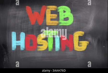 Web Hosting Concept Stock Photo