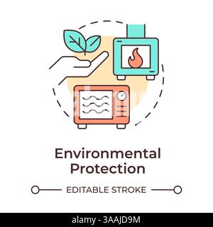 Environmental protection multi color concept icon Stock Vector
