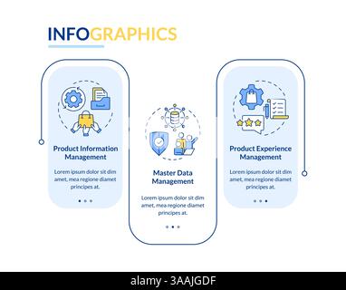 Product management rectangle infographic vector Stock Vector Image ...