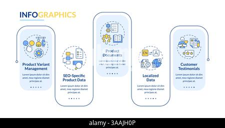 Product management rectangle infographic vector Stock Vector Image ...