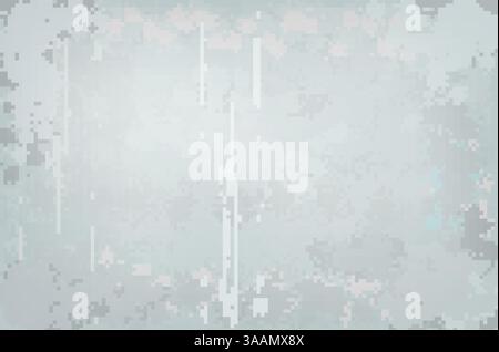 Abstract building wall with worn whitewash coating, vector image. Stock Vector