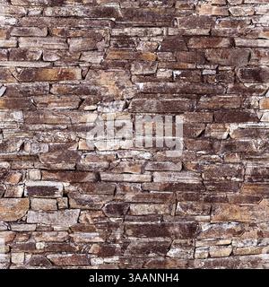 Seamless texture of decorative stone wall cladding forming modern background Stock Photo