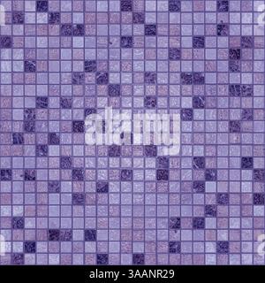 Purple mosaic tiles creating textured background for design projects Stock Photo