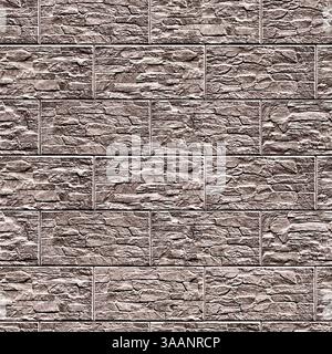 Decorative stone cladding seamless texture creating modern wall design Stock Photo