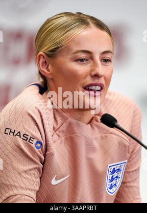 England's Chloe Kelly during a media day at St George's Park, Burton