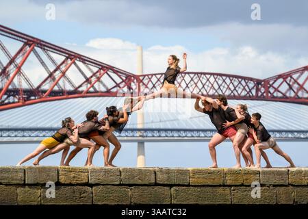Iconic Edinburgh Bridges Come Alive in Jaw-Dropping Performance as Circa Humans: 2.0 return for second fringe season  (Underbelly Circus Hub, The Lafa Stock Photo