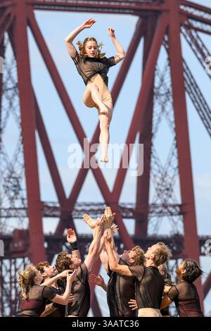 Iconic Edinburgh Bridges Come Alive in Jaw-Dropping Performance as Circa Humans: 2.0 return for second fringe season  (Underbelly Circus Hub, The Lafa Stock Photo