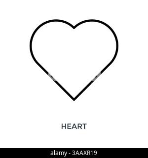 Heart Icon Outline Style. Vector Illustration For Graphic Design Stock Vector