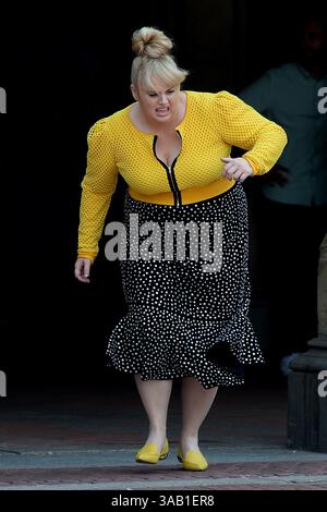 NEW YORK, NY - JULY 10: Actress Rebel Wilson is seen filming 'Isn't It Romantic' in Central Park on July 10, 2017 in New York City. ..People:  Rebel Wilson. (Credit Image: © SMG via ZUMA Wire) Stock Photo