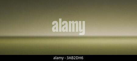 A serene, minimalist landscape image featuring a smooth olive green gradient, representing calmness and tranquility. Stock Photo