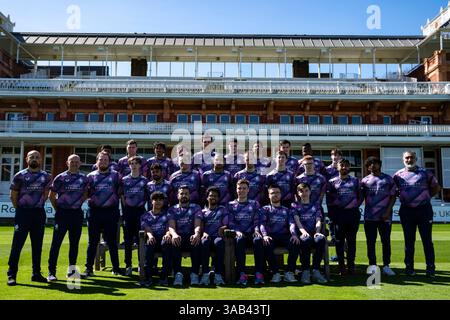 The Middlesex Disability squad during a photocall at Lord's Cricket ...
