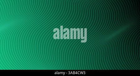 Abstract green background with wavy patterns creating a fluid design Stock Vector