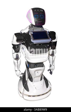 Future of robotics on display in an innovative tech exhibition Stock Photo