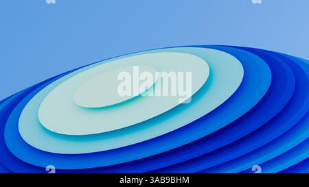 Colorful, flowing lines form a captivating abstract background, showcasing dynamic geometric shapes that evoke depth and movement. Stock Photo