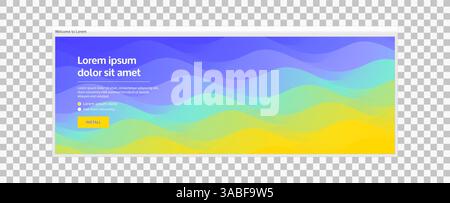 Website or mobile app landing page. Abstract background with dynamic effect. Modern pattern. Vector illustration for design. Stock Vector