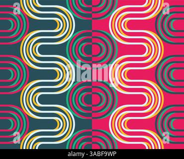 Vector seamless pattern. Simple geometrical design. Abstract background for textile, wrapper and wallpaper. Stock Vector