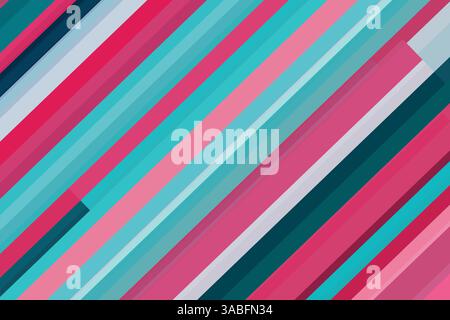 A colorful striped background. A 3d stripes texture. Stock Vector