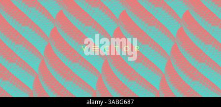 Array with dynamic particles. Vector art illustration. Composition with motion effect. Stock Vector