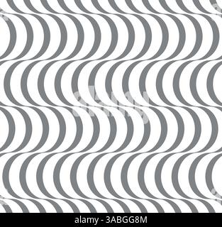 Abstract dynamic template with wavy curved ribbons. Modern cover design. 3d vector illustration. Stock Vector