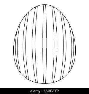 Black and white painted easter egg silhouette Stock Vector Image & Art