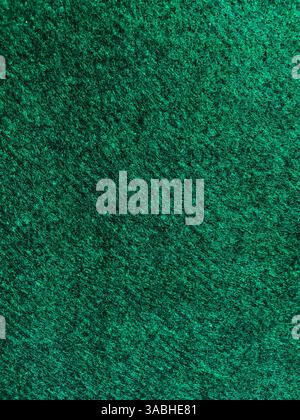 Green cotton fabric cloth texture for background, natural textile pattern. Stock Photo