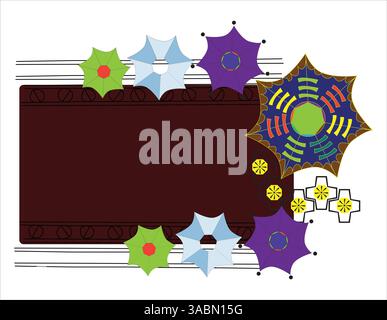 Artistic label design Stock Vector