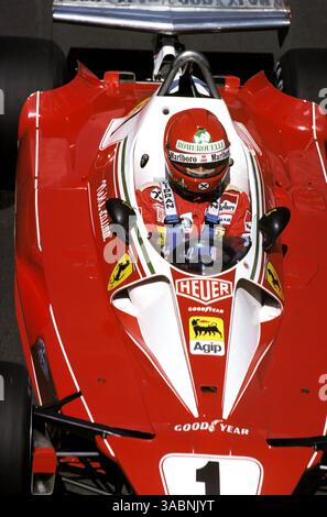 1975d FERRARI 312T, ANDERSTORP, SWEDEN F1 cover signed