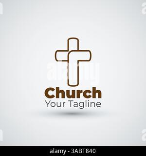 Church logo design icon template Stock Vector