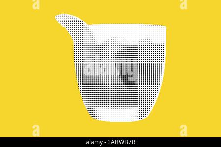 Stylized Measuring Cup Illustration Stock Vector