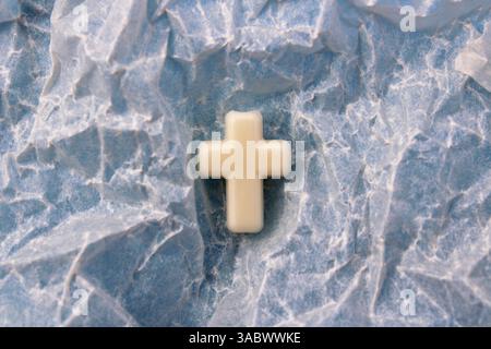 Faith and religion that heal, wrinkled background Stock Photo