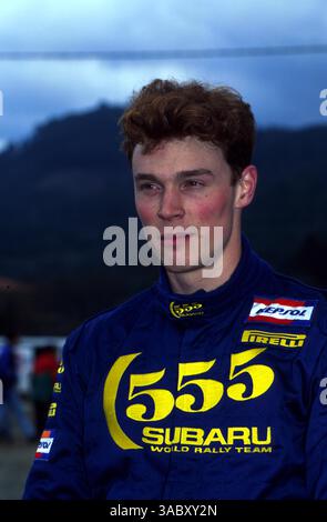 Richard Burns (GBR) Subaru Impreza WRC.Cyprus Rally, leg 3, Limassol, 1 ...