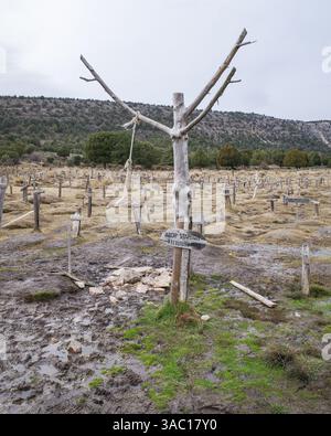 Burgos, Spain - 3 March, 2025: Sad Hill Cemetery, set for the finale of ...