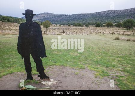 Burgos, Spain - 3 March, 2025: Sad Hill Cemetery, set for the finale of ...