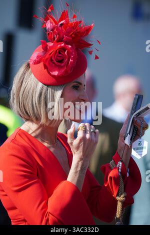 Sarah Jane Dunn on day one of the Randox Grand National Festival at