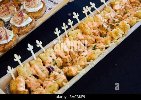 pinchos, tapas, Catering, business breakfast, event, congress Stock Photo