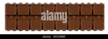 Chocolate bar with almond isolated on white background Stock Photo