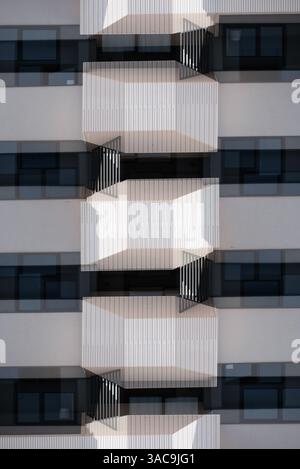 Abstract Symmetrical Design with Futuristic Geometric Patterns, Mirrored Technological Background with Sleek Fractal Aesthetics Stock Photo