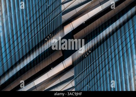 Abstract Technological Background with Symmetrical Patterns, Sleek Futuristic Design Showcasing a Tunnel-Like Fractal Illusion Stock Photo