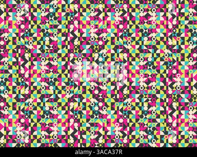 Abstract colorful geometric design. Vector illustration. Pattern can be used as a template for brochure, annual report, magazine, poster, presentation Stock Vector