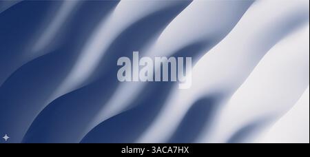 Abstract wavy background for banner, flyer and poster. Dynamic effect. Vector illustration. Cover design template. Can be used for advertising, market Stock Vector