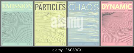 Cover design template. Cobweb or spider web. Connection structure. Abstract science or technology background. 3D grid surface. Vector illustration for Stock Vector
